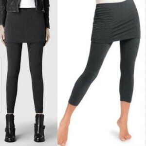 CABI M'Leggings 3210 Skirted Legging Modest Space Dye Grey Layered Stretch Comfy